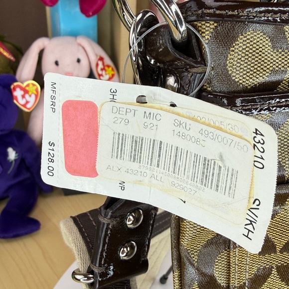 Coach Signature C Print Crossing Brown and Tan Messenger Bag - Picture 2 of 4